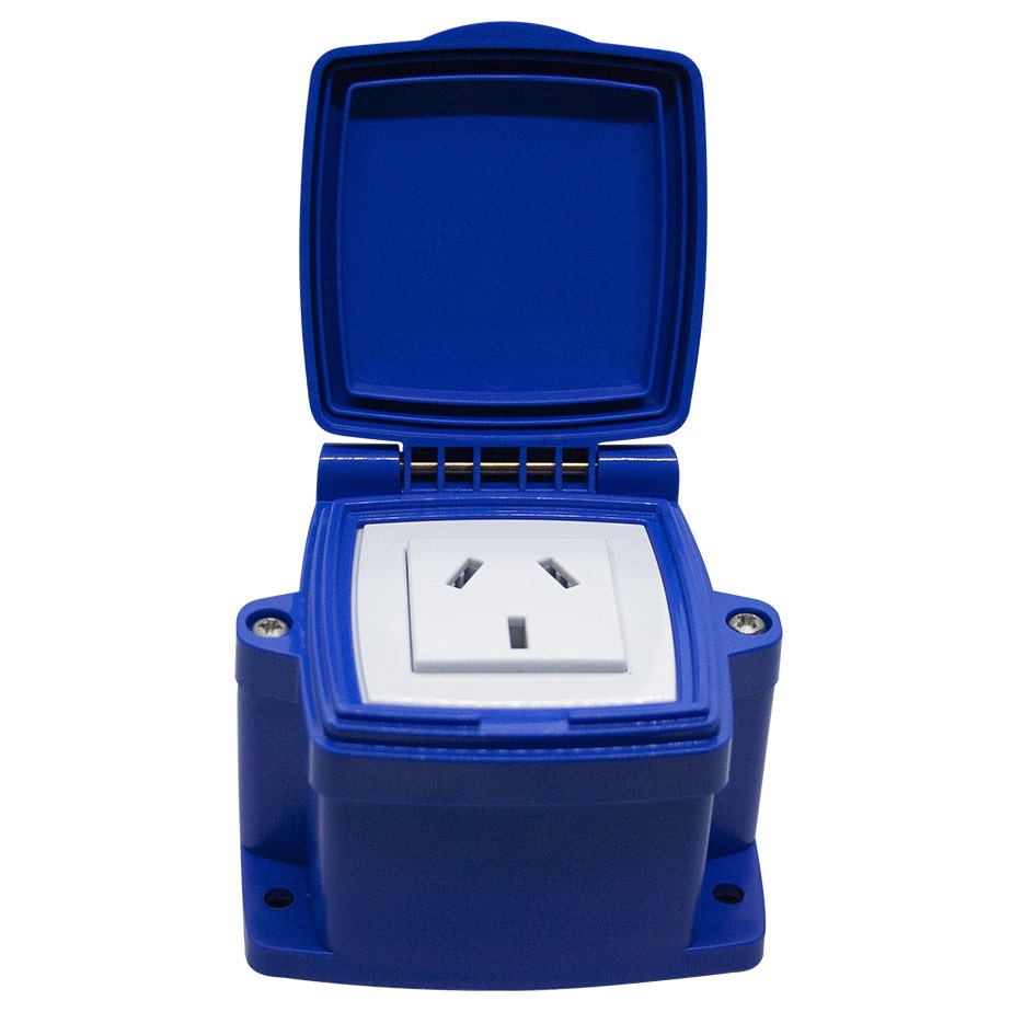 C801 - CAJA CAPSULA PLASTICA 1 TOMA CORRIENTE 10 AMP