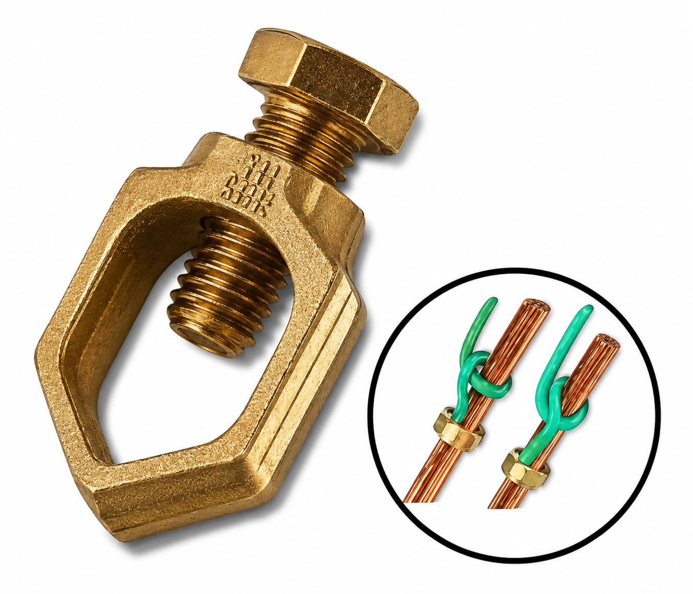 TOMA CABLE CON TORNILLO DE ACERO