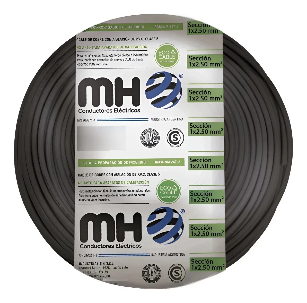 UNIPOLAR 1X1,5- UF-ECO - NEGRO