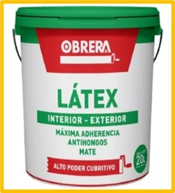 LATEX OBRERA INTERIOR / EXTERIOR X 20 LTS