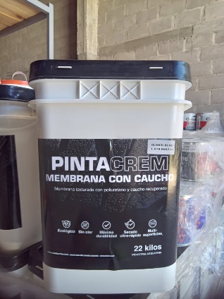 MEMBRANA CON CAUCHO 22KG BLANCO