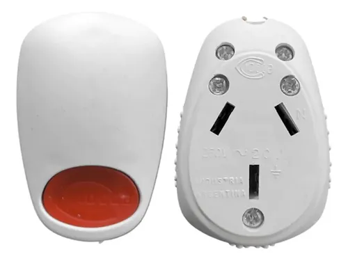 FICHA HEMBRA BIPOLAR 10V A 250V C/TOMA TIERRA CIOCCA (CAJA DE 30UNIDADES)