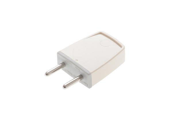 FICHA MACHO 10A BLANCA CIOCCA (CAJA DE 400UNIDADES)