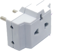 TRIPLE MULTIUSO ESPIGA CILINDRICA 10AMP