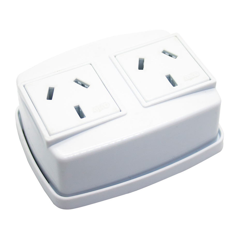 E420R - DOBLE TOMA CORRIENTE BIPOLAR (BINORMA) EXTERIOR -MIG