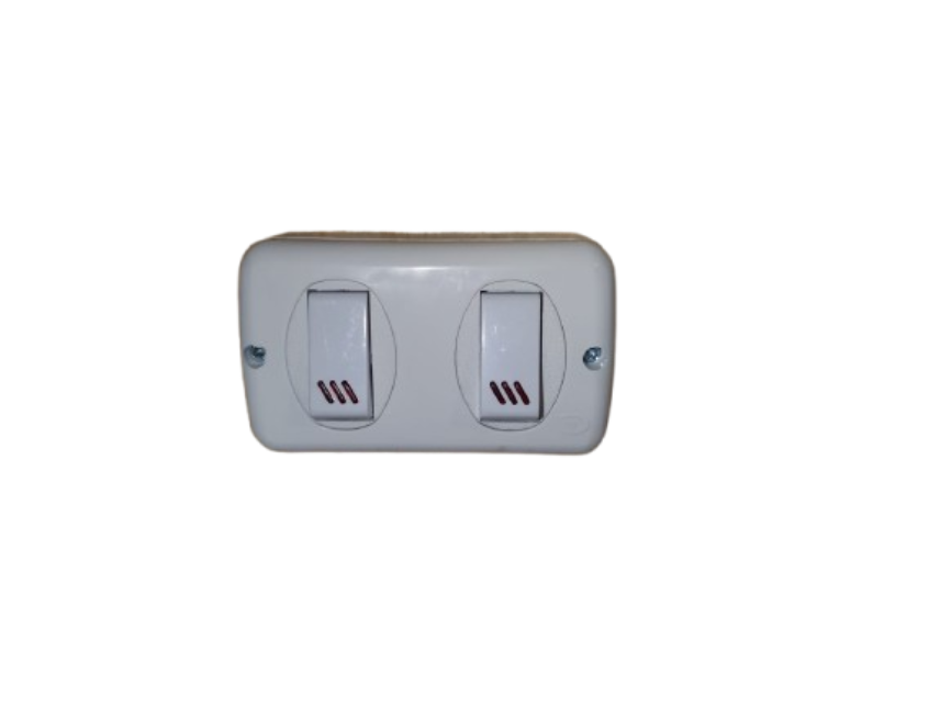 2 MODULOS INTERRUPTORES 10A EXTERIOR -CIOCCA