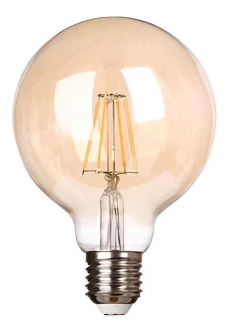 ETHEOS - LAMPARA LED VINTAGE ULTRA CALIDA -G95- AMBAR