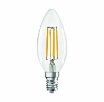 LAMPARA FILAMENTO LED C35 5W DIM E14 3000K