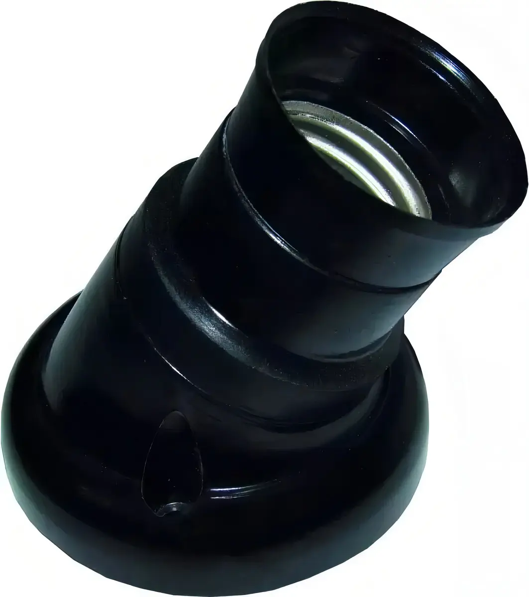 RECEPTACULO RECTO NEGRO