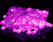 GUIRNALDA 3 METROS BOLITAS 220V CABLE TRANSPARENTE
ROSA