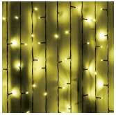 CORTINA 3X2 METROS CABLE VERDE EXTERIOR BLANCO CALIDO