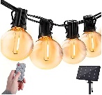GUIRNALDA 15 METROS SOLAR (+ CARGA USB)
(25 LUCES CON CONTROL Y PANEL SOLAR)
BLANCO CALIDO