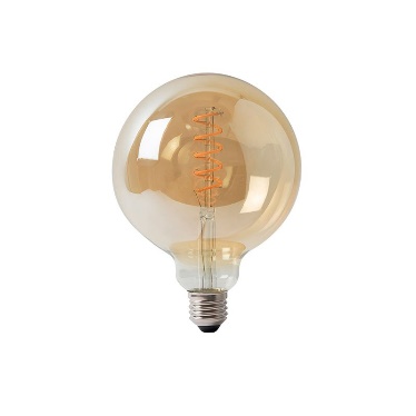 GLOBO LED G125 5W AMBAR TRYXTON CON LED ESPIRALADO VINTAGE