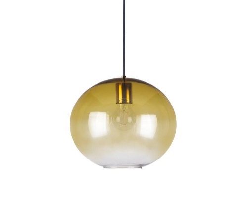 AARHUS L - COLGANTE 1 LUZ E27 CRISTAL AMARILLO