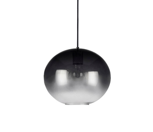 AARHUS L - COLGANTE 1 LUZ E27 CRISTAL NEGRO
