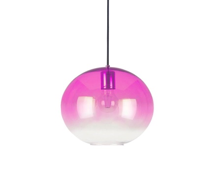 AARHUS M - COLGANTE 1 LUZ E27 CRISTAL PURPURA