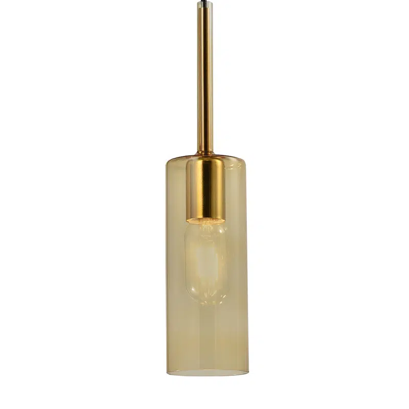 COCO SLIM - COLGANTE 1 LUZ E27 CRISTAL AMBAR