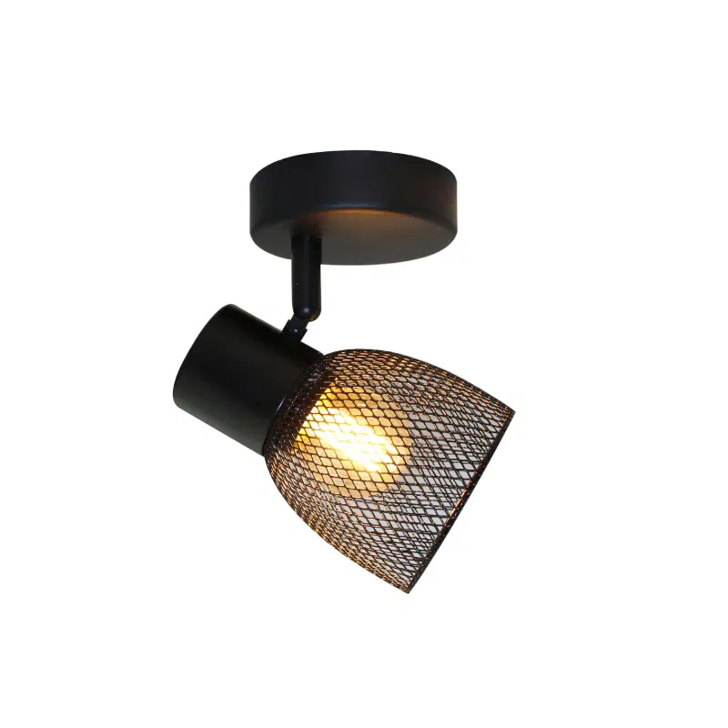 GILBERTO I - APLIQUE 1 LUZ E27 NEGRO