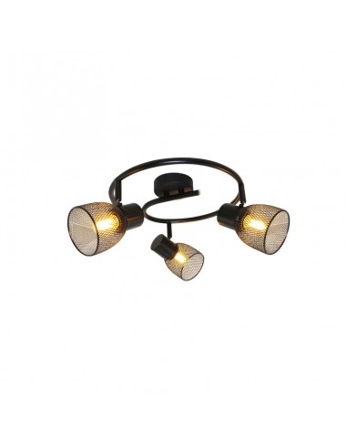 GILBERTO III - APLIQUE 3 LUCES E27 NEGRO