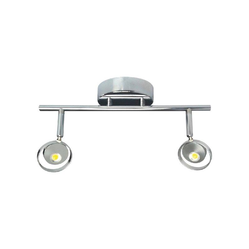 HELIOS II - APLIQUE 2 LUCES LED COB 10W 220V CROMO 3000K