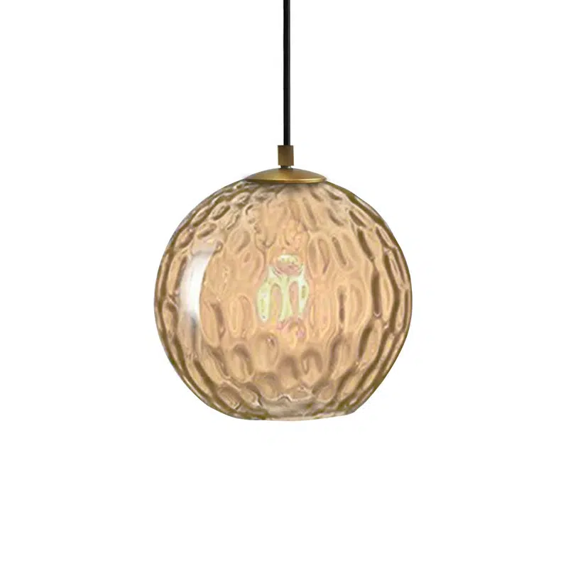 HONEY - COLGANTE 1 LUZ E27 CRISTAL AMBAR