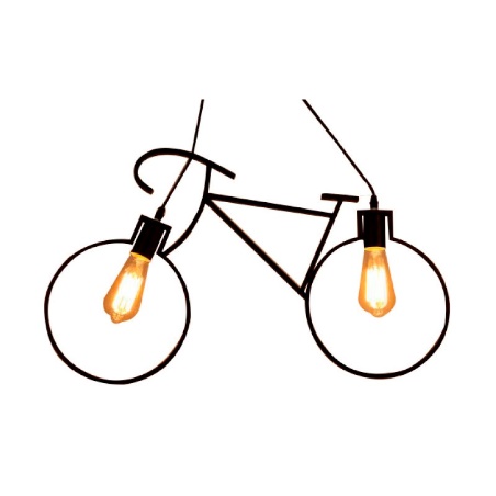 LECICLETTE - COLGANTE DE METAL 2 LUCES E27