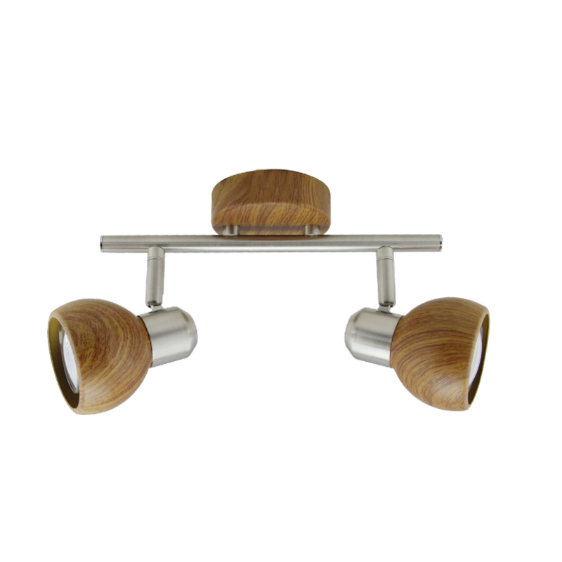 NINA II - APLIQUE 2 LUCES GU10 MADERA