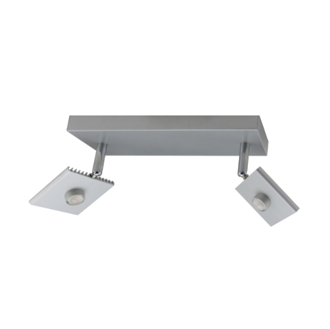 ONA II - APLIQUE 2 LUCES ALUMINIO PULIDO 10W LED