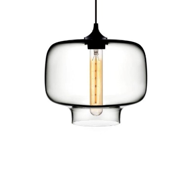 PURO - COLGANTE 1 LUZ E27 CRISTAL TRANSPARENTE