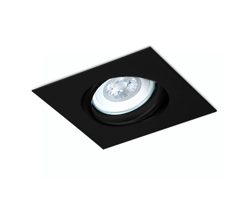 SPOT CUADRADO MOVIL 1L 175X175 MM - NEGRO (G6171-02)