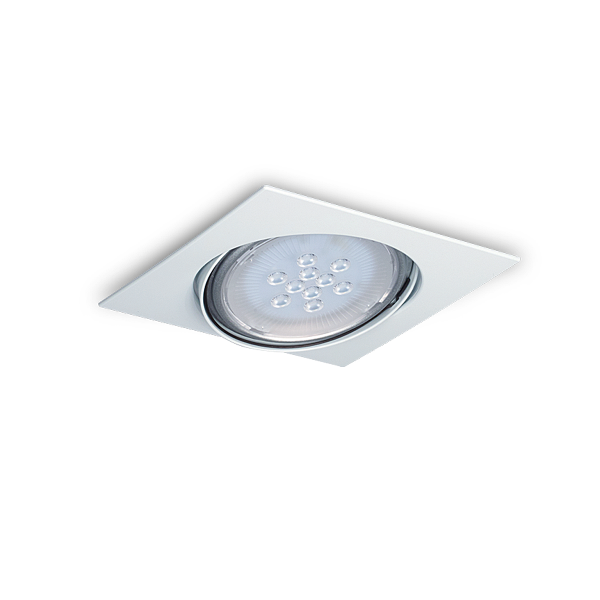 SPOT MOVIL 16X16CM BL POLICARBONATO GU10 - AR111 (7171-01)