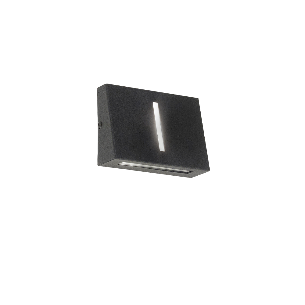 BIDIFUSOR TRAPEZOIDAL PARA LAMPARA G9 - NEGRO (4770-02)