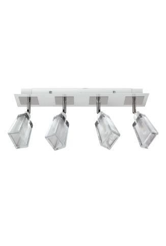 APLIQUE 4 LUCES, TULIPA CUBETO (6543-01)