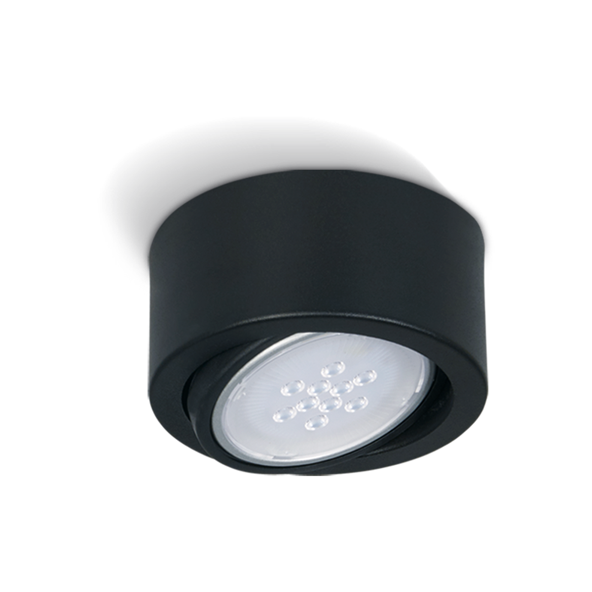 SPOT MOVIL SEMIEMBUTIDO 145 MM REDONDO P/AR111-NEGRO (6331-02)