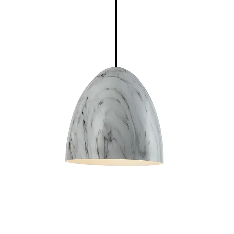 MERKEN . COLGANTE ALUMINIO 1 LUZ E27 MARMOL