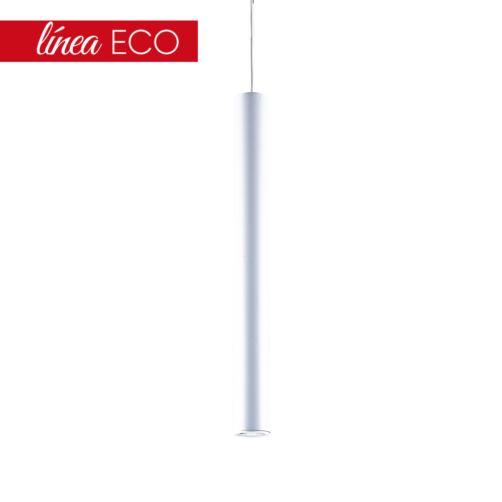 COLG TUBO ECO 1 LUZ GU10 BLANCO MICRO Ø50X500 (7951-16)