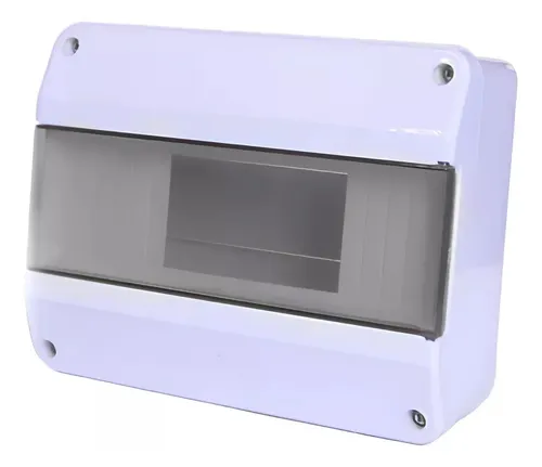 T211 - I7400 - CAJA TERMICA 4 A 8 BOCAS CON PUERTA - BLANCA SATINADA