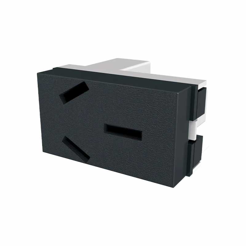 TOMA CORRIENTE 20 AMP JELUZ PLATINUM NEGRO