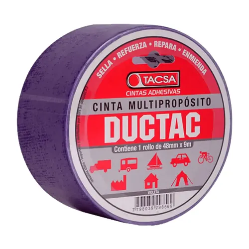 CINTA DUCTAC 48mm x 9m x 0,21 mm - VIOLETA