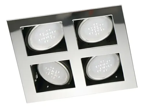 SPOT 4 LUCES EMBUTIR GU10 ACERO (G6395-13)