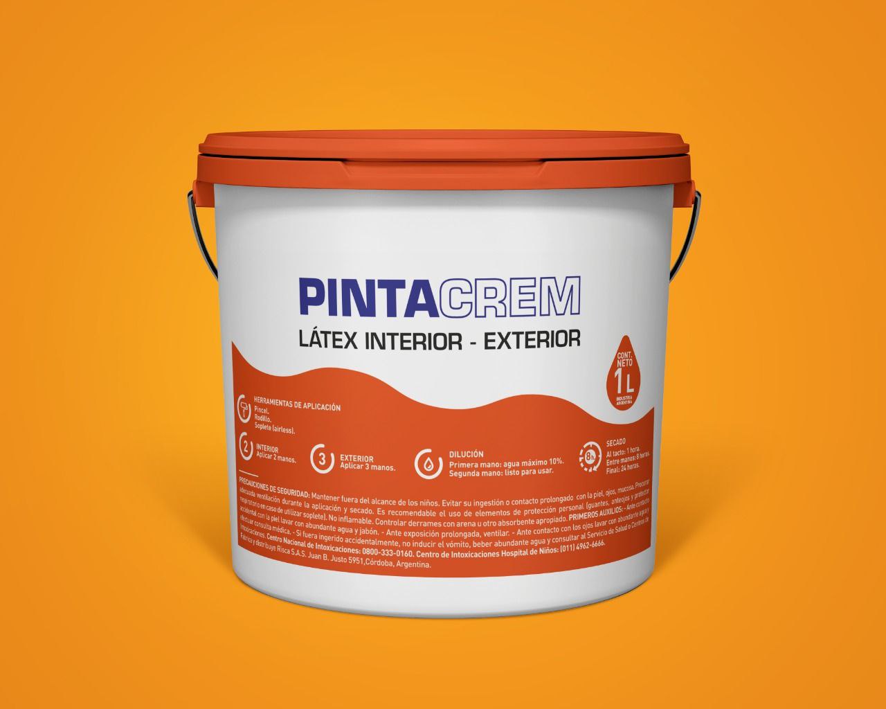LATEX COLOR EXT/INT X 1 LT